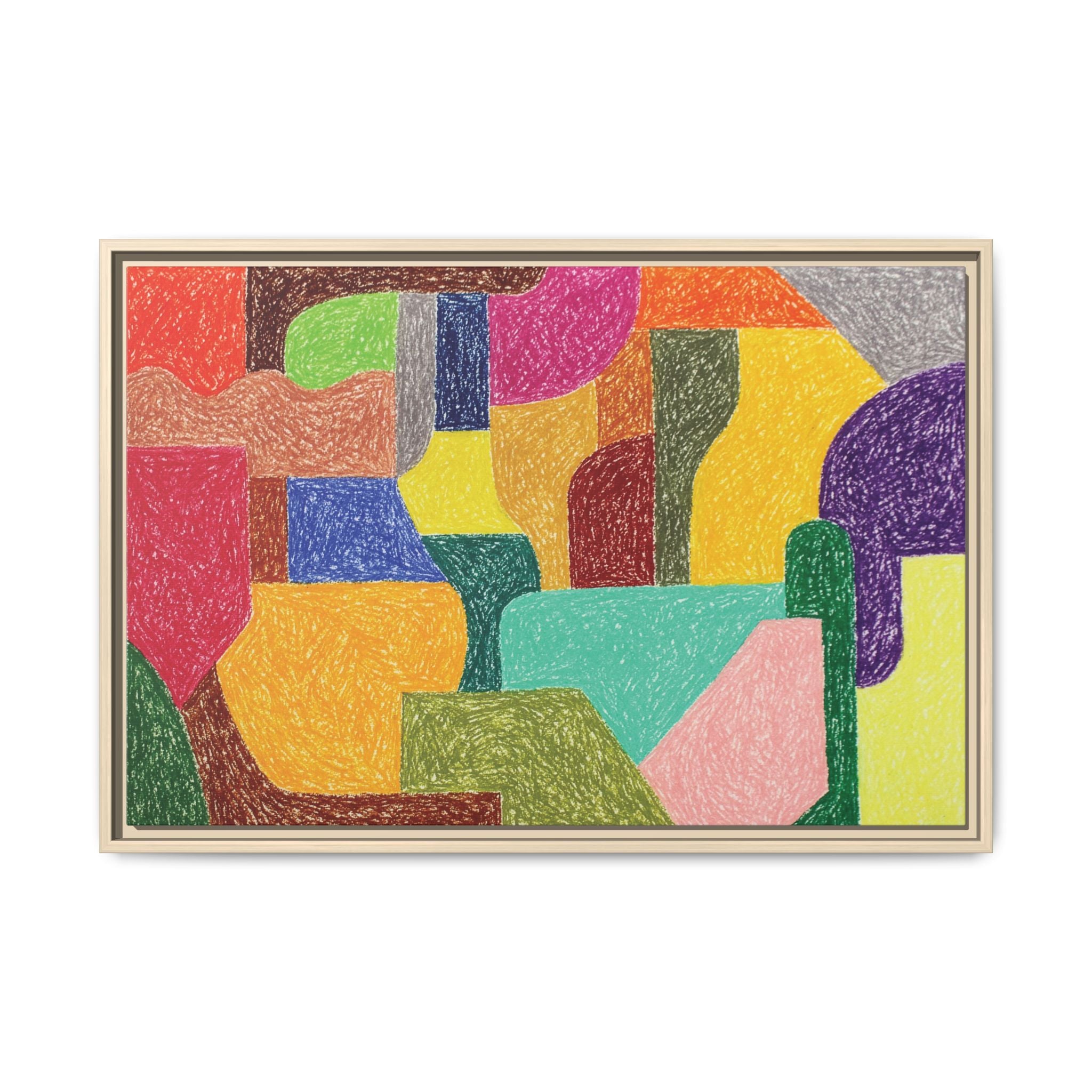 Chromatic Architecture II, Printed matte canvas, framed