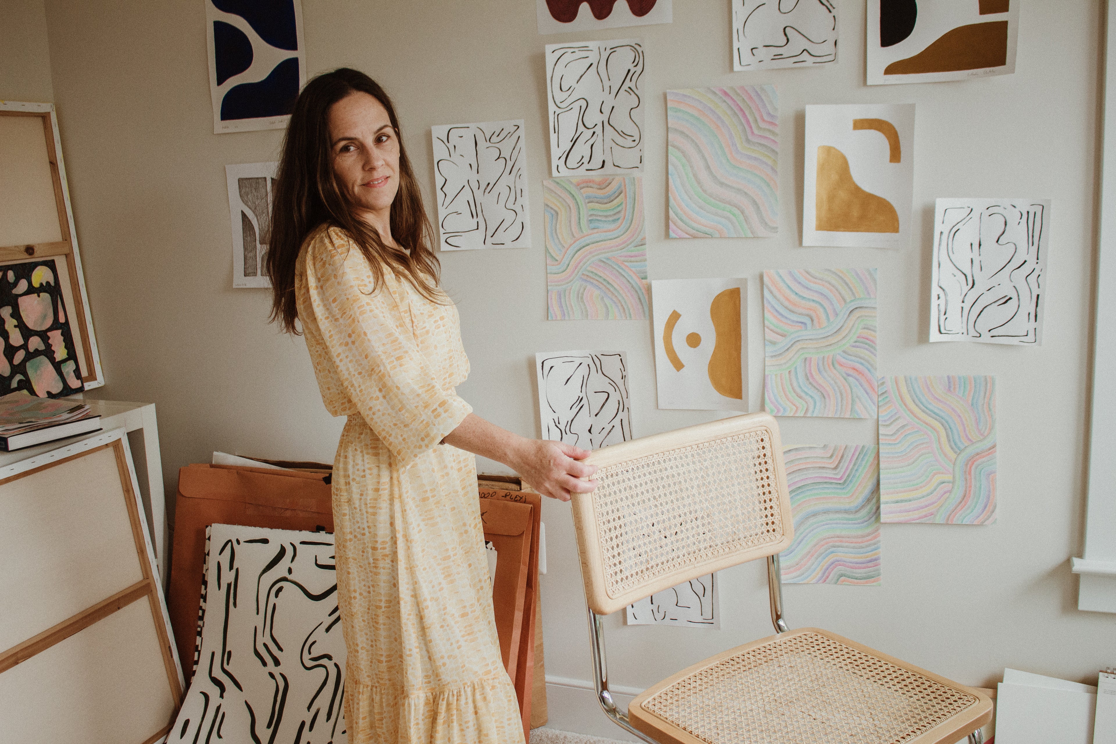 Abstract contemporary work of art Texas based artist