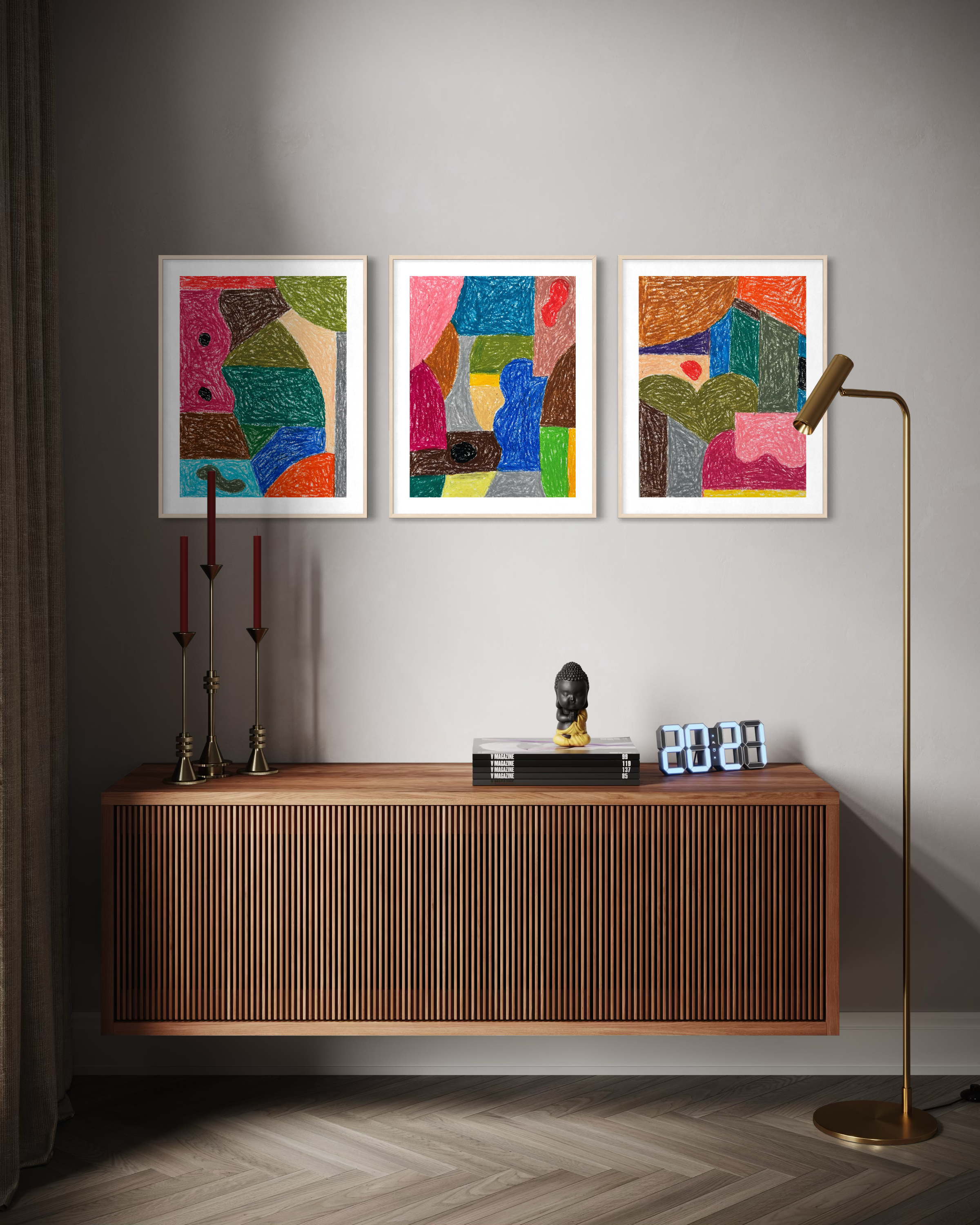 The Triptych Dialogue (8.5x11 in each)