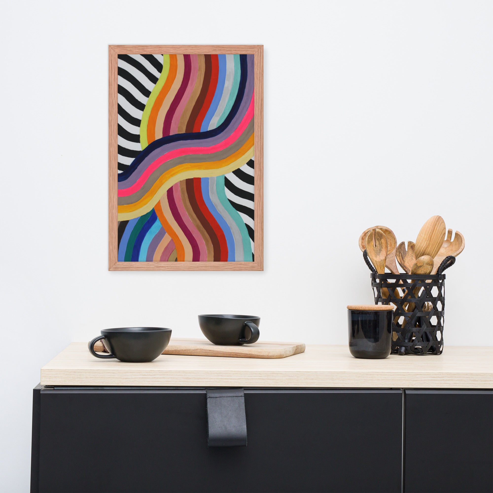 Waves — Print framed poster